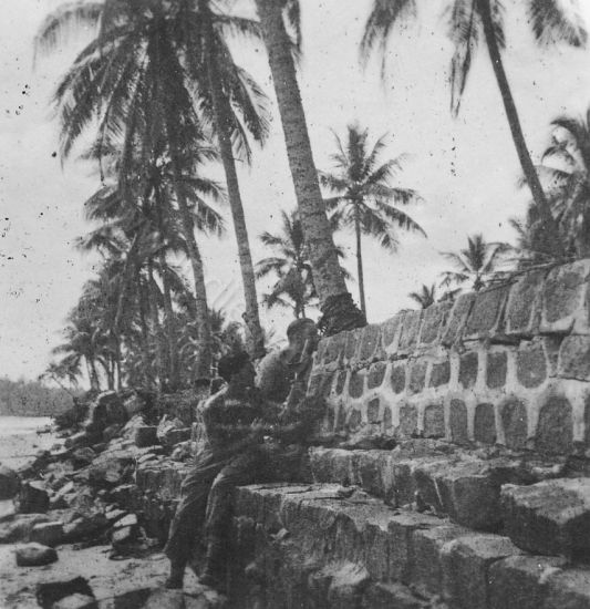 51a Op het strand bij Elim camp bij singapore