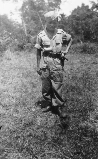 37 Adian koting juni 1949 Onze koelieBonar als militair